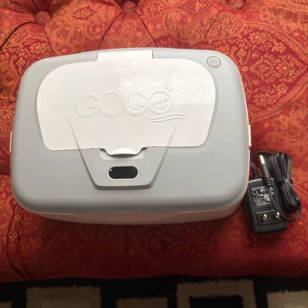 GoGo Pure Baby Wet Wipes Warmer & Dispenser MWW-003 New Open Box Pink Electric